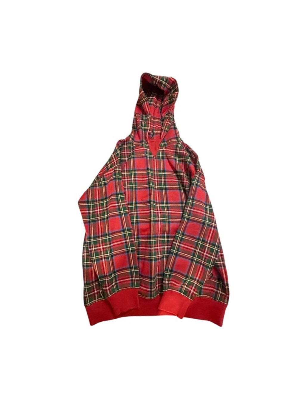 Gap Red Plaid Hooded Sweatshirt